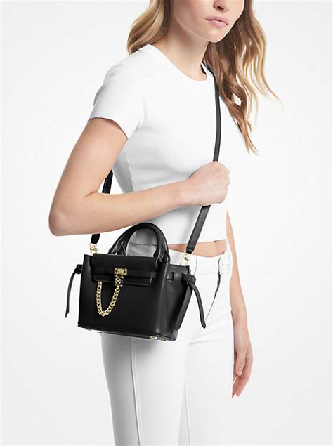 michael kors hamilton rosa|Hamilton Legacy Small Leather Belted Satchel .